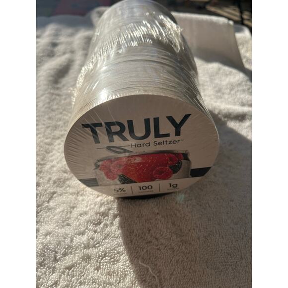 Truly Hard Seltzer Bar Coasters Cardboard Logo 4” New Unused- (125) - Picture 2 of 2